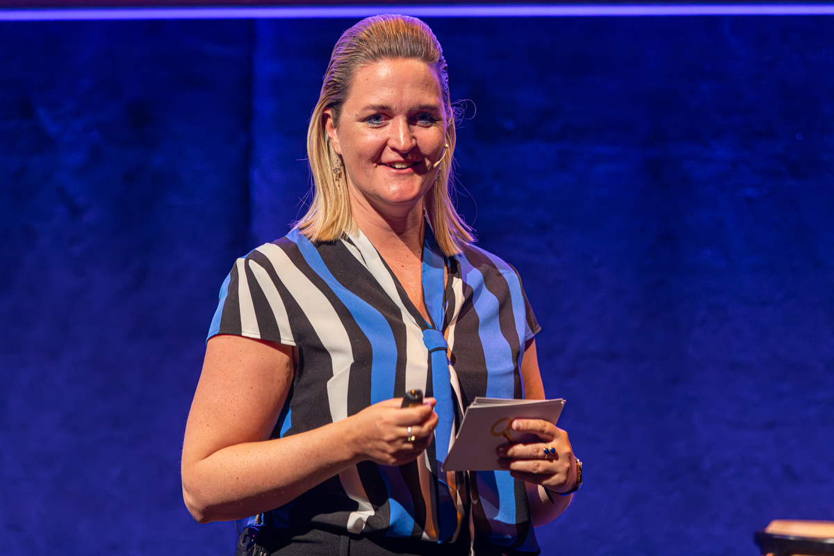 Joske Kuut tijdens een keynote